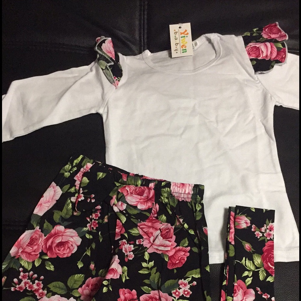 Girl floral set
